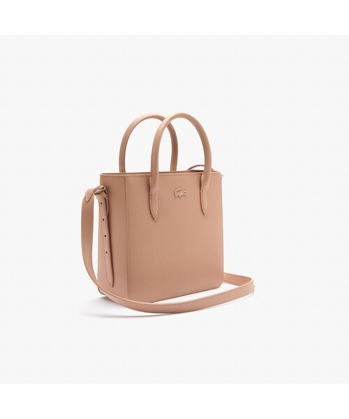 LACOSTE(ラコステ)の「シャンタコクラシックス ピケレザースモールショルダーバッグ(ショルダーバッグ・レディース・ブラック/ピンクベージュ・FREE)」の7枚目の写真