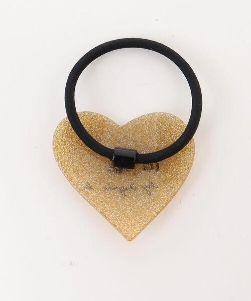 To b. by agnes b.(トゥービーバイアニエスベー)の「WEB限定 WS90 HAIR ACC ラメハートヘアゴム(その他ヘアアクセサリー・レディース・ゴールド・FREE)」の2枚目の写真