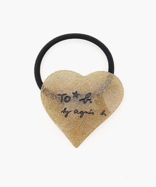 To b. by agnes b.(トゥービーバイアニエスベー)の「WEB限定 WS90 HAIR ACC ラメハートヘアゴム(その他ヘアアクセサリー・レディース・ゴールド・FREE)」の6枚目の写真