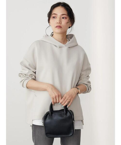 AMERICAN HOLIC（アメリカンホリック）の「ポンチフーディーパーカー（パーカー・レディース・オフホワイト/グレイッシュベージュ/ライトイエロー・M/L）」の9枚目の写真