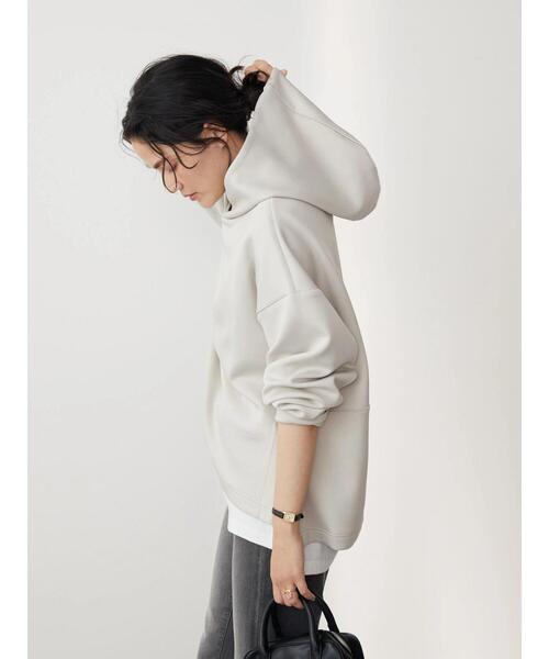 AMERICAN HOLIC（アメリカンホリック）の「ポンチフーディーパーカー（パーカー・レディース・オフホワイト/グレイッシュベージュ/ライトイエロー・M/L）」の10枚目の写真