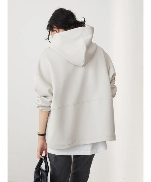 AMERICAN HOLIC（アメリカンホリック）の「ポンチフーディーパーカー（パーカー・レディース・オフホワイト/グレイッシュベージュ/ライトイエロー・M/L）」の11枚目の写真