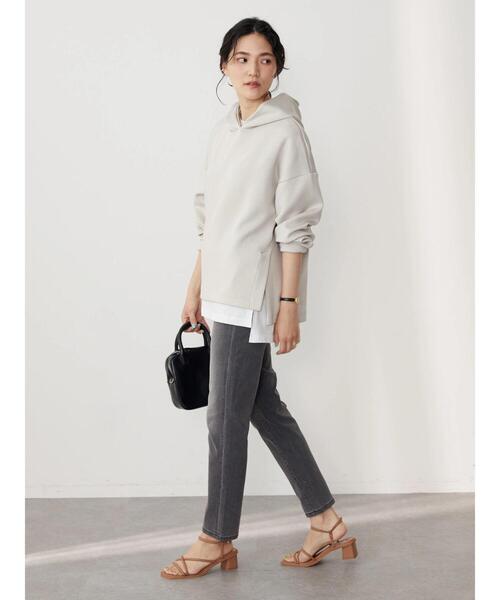 AMERICAN HOLIC（アメリカンホリック）の「ポンチフーディーパーカー（パーカー・レディース・オフホワイト/グレイッシュベージュ/ライトイエロー・M/L）」の14枚目の写真