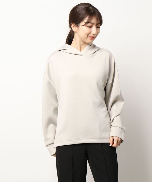 AMERICAN HOLIC（アメリカンホリック）の「ポンチフーディーパーカー（パーカー・レディース・オフホワイト/グレイッシュベージュ/ライトイエロー・M/L）」の6枚目の写真