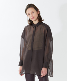 qualite | ソフトオーガンジードロップシャツ(シャツ/ブラウス)