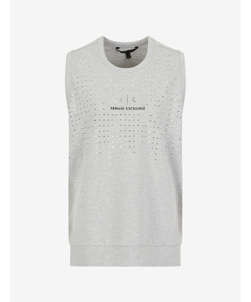 ARMANI EXCHANGE（アルマーニエクスチェンジ）の「【A|X アルマーニ エクスチェンジ】オールオーバースタッツ　A|Xロゴ　タンクトップ（タンクトップ・レディース・グレー・LARGE/MEDIUM/SMALL/X-SMALL）」の6枚目の写真
