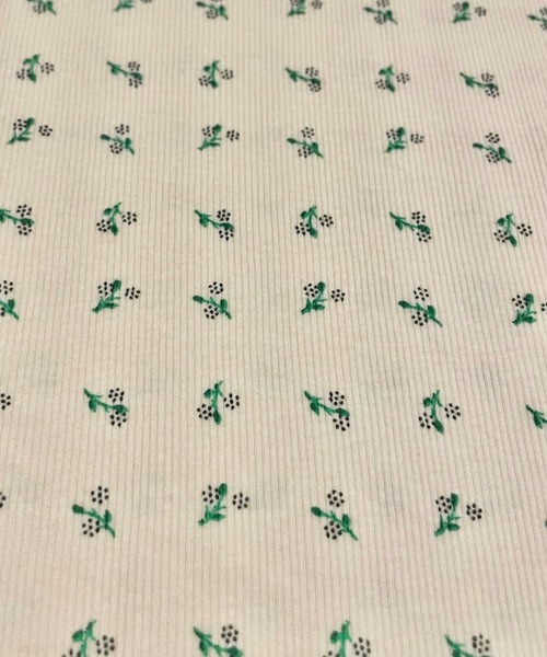 GIMME GIMME（ギミーギミー）の「フラワー ヘンリーネック リブTシャツ gimw22s005（Tシャツ/カットソー・レディース・アイボリー・FREE）」の12枚目の写真