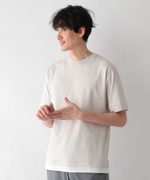 GLOBAL WORK(グローバルワーク)の「シャーベッTee/レイヤード/255798(Tシャツ/カットソー・メンズ・ブルー/ライトグレー/ブラック/ベージュ/ダークグレー/スカイブルー/ミント/オレンジ・SMALL/MEDIUM/LARGE/X-LARGE)」の15枚目の写真