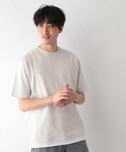 GLOBAL WORK(グローバルワーク)の「シャーベッTee/レイヤード/255798(Tシャツ/カットソー・メンズ・ブルー/ライトグレー/ブラック/ベージュ/ダークグレー/スカイブルー/ミント/オレンジ・SMALL/MEDIUM/LARGE/X-LARGE)」の16枚目の写真