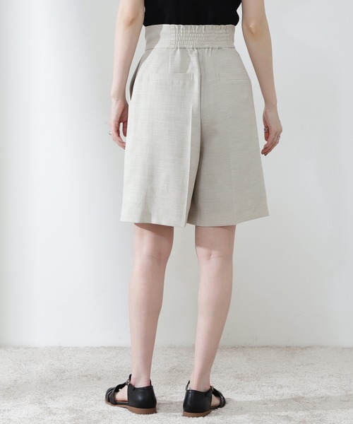 N.（N. Natural Beauty Basic）（エヌエヌナチュラルビューティーベーシック）の「◆麻調ショートパンツ（その他パンツ・レディース・スミクロ/ブラウン/ナチュラル・MEDIUM）」の15枚目の写真