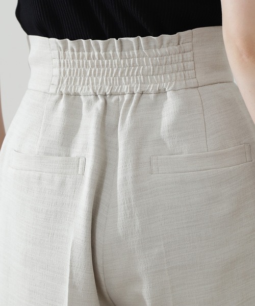 N.（N. Natural Beauty Basic）（エヌエヌナチュラルビューティーベーシック）の「◆麻調ショートパンツ（その他パンツ・レディース・スミクロ/ブラウン/ナチュラル・MEDIUM）」の13枚目の写真