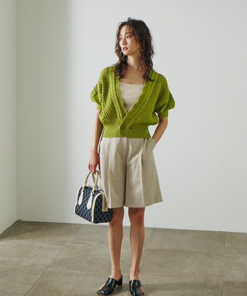 N.（N. Natural Beauty Basic）（エヌエヌナチュラルビューティーベーシック）の「◆麻調ショートパンツ（その他パンツ・レディース・スミクロ/ブラウン/ナチュラル・MEDIUM）」の22枚目の写真