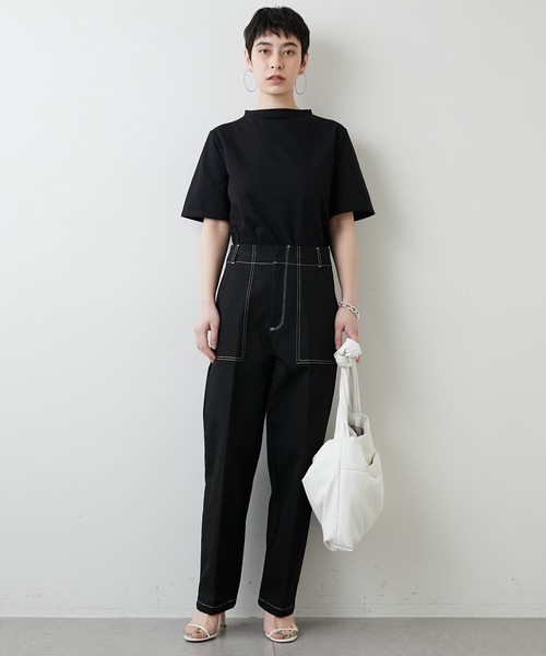 Whim Gazette（ウィムガゼット）の「ステッチパンツ（その他パンツ・レディース・アイボリー/ブラック・36/38）」の9枚目の写真