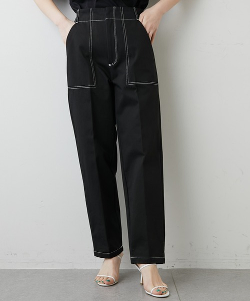Whim Gazette（ウィムガゼット）の「ステッチパンツ（その他パンツ・レディース・アイボリー/ブラック・36/38）」の10枚目の写真
