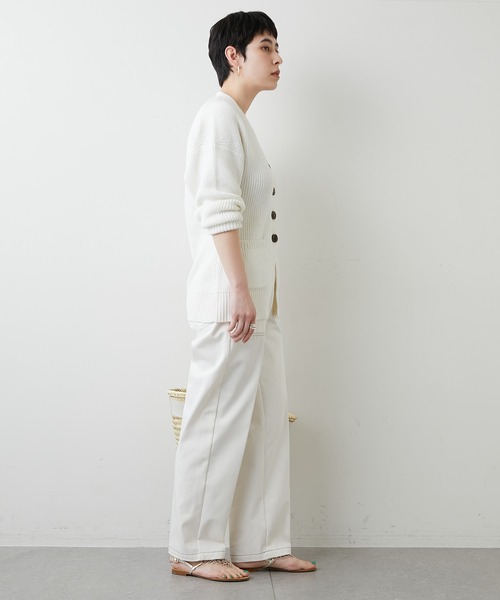 Whim Gazette（ウィムガゼット）の「ステッチパンツ（その他パンツ・レディース・アイボリー/ブラック・36/38）」の16枚目の写真