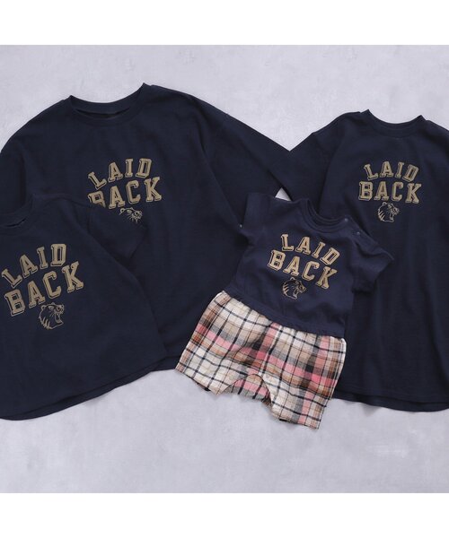 BREEZE（ブリーズ）の「アニマルカレッジママＴシャツ（Tシャツ/カットソー・レディース・アイボリー/ネイビー・MEDIUM）」の3枚目の写真