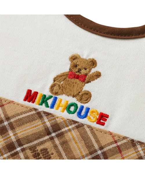 ミキハウスベア スタイ（スタイ/よだれかけ）｜MIKI HOUSE（ミキハウス