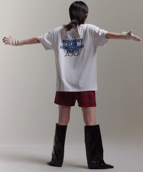 NICE GHOST CLUB(ナイスゴーストクラブ)の「『NICE GHOST CLUB/ナイスゴーストクラブ』GHOST HOMECOMING GLOW TEE/フロントグラフィック 半袖Tシャツ(Tシャツ/カットソー・レディース・ホワイト/ライトブルー/ブラック/ネイビー・M/L)」の9枚目の写真