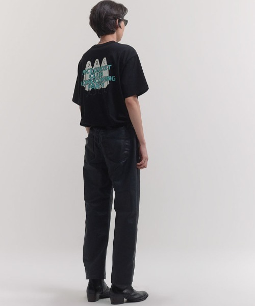 NICE GHOST CLUB(ナイスゴーストクラブ)の「『NICE GHOST CLUB/ナイスゴーストクラブ』GHOST HOMECOMING GLOW TEE/フロントグラフィック 半袖Tシャツ(Tシャツ/カットソー・レディース・ホワイト/ライトブルー/ブラック/ネイビー・M/L)」の12枚目の写真