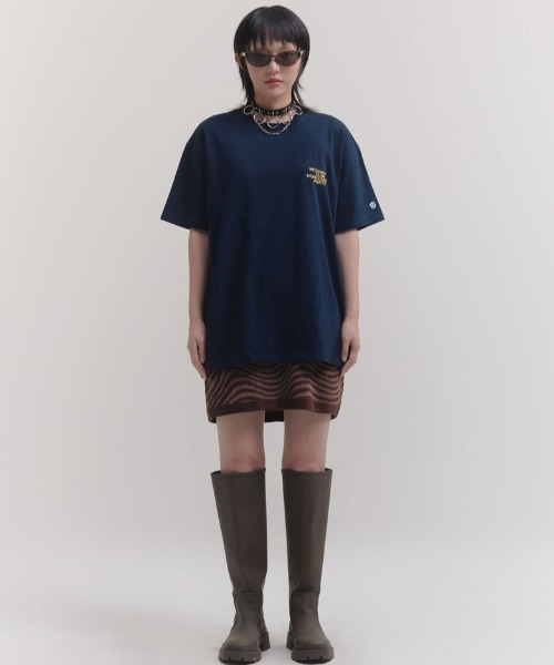NICE GHOST CLUB(ナイスゴーストクラブ)の「『NICE GHOST CLUB/ナイスゴーストクラブ』GHOST HOMECOMING GLOW TEE/フロントグラフィック 半袖Tシャツ(Tシャツ/カットソー・レディース・ホワイト/ライトブルー/ブラック/ネイビー・M/L)」の16枚目の写真