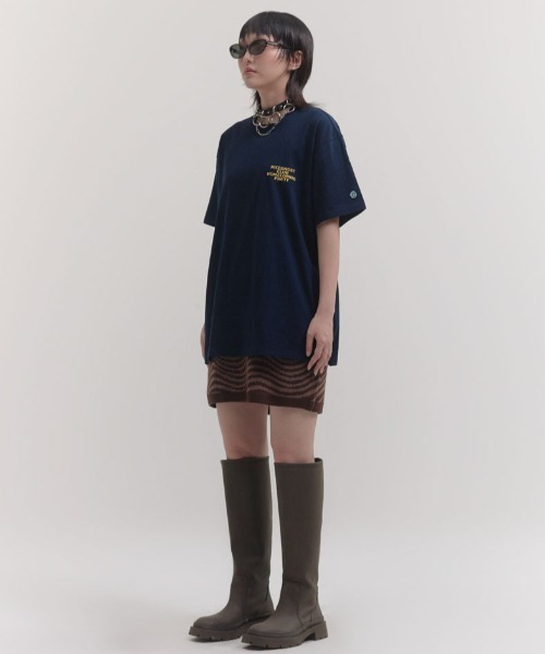 NICE GHOST CLUB(ナイスゴーストクラブ)の「『NICE GHOST CLUB/ナイスゴーストクラブ』GHOST HOMECOMING GLOW TEE/フロントグラフィック 半袖Tシャツ(Tシャツ/カットソー・レディース・ホワイト/ライトブルー/ブラック/ネイビー・M/L)」の13枚目の写真