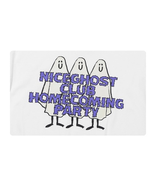 NICE GHOST CLUB(ナイスゴーストクラブ)の「『NICE GHOST CLUB/ナイスゴーストクラブ』GHOST HOMECOMING GLOW TEE/フロントグラフィック 半袖Tシャツ(Tシャツ/カットソー・レディース・ホワイト/ライトブルー/ブラック/ネイビー・M/L)」の21枚目の写真