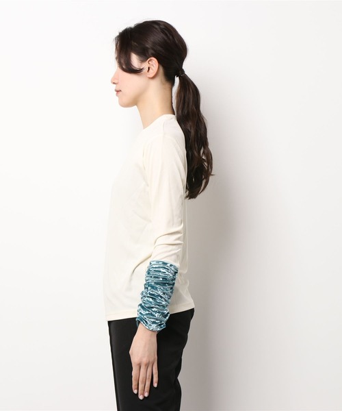 GGD（ジージーディー）の「スリーブベロアトップス（シャツ/ブラウス・レディース・イエローゴールド/サックスブルー/ライトグリーン・L/M）」の7枚目の写真