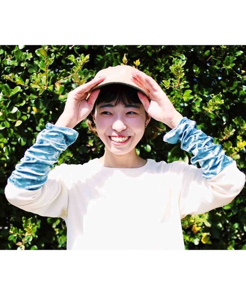 GGD（ジージーディー）の「スリーブベロアトップス（シャツ/ブラウス・レディース・イエローゴールド/サックスブルー/ライトグリーン・L/M）」の18枚目の写真