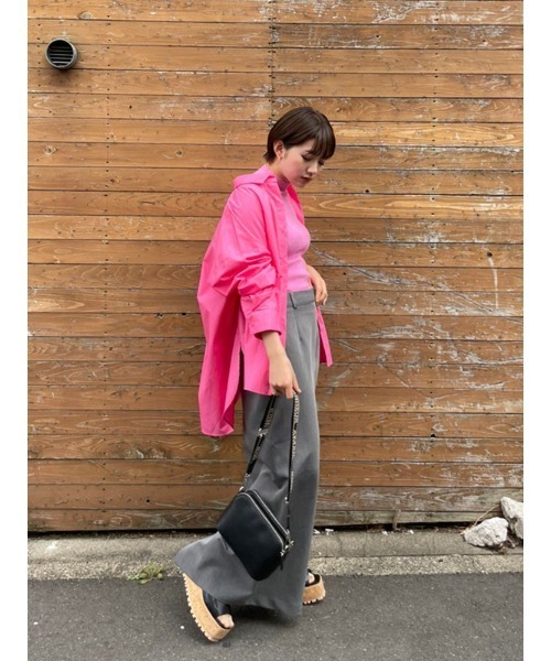 AMAIL(アマイル)の「【recommend】AM genderless minira bag(ショルダーバッグ・レディース・ブラック/ベージュ・FREE)」の3枚目の写真