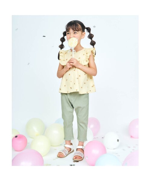 apres les cours（アプレレクール）の「お花モチーフクリアサンダル（サンダル・キッズ・ピンク/アイボリー・14/16/15 /19/18/17）」の4枚目の写真