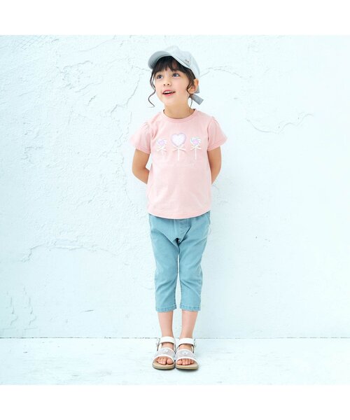 apres les cours（アプレレクール）の「お花モチーフクリアサンダル（サンダル・キッズ・ピンク/アイボリー・14/16/15 /19/18/17）」の8枚目の写真