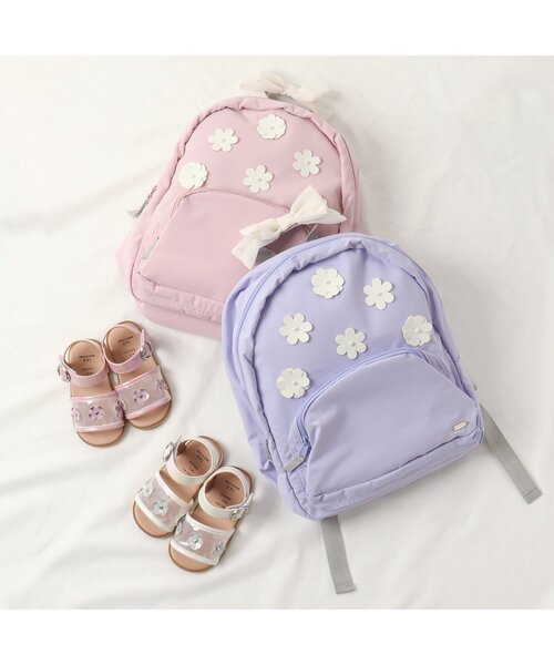 apres les cours（アプレレクール）の「お花モチーフクリアサンダル（サンダル・キッズ・ピンク/アイボリー・14/16/15 /19/18/17）」の10枚目の写真