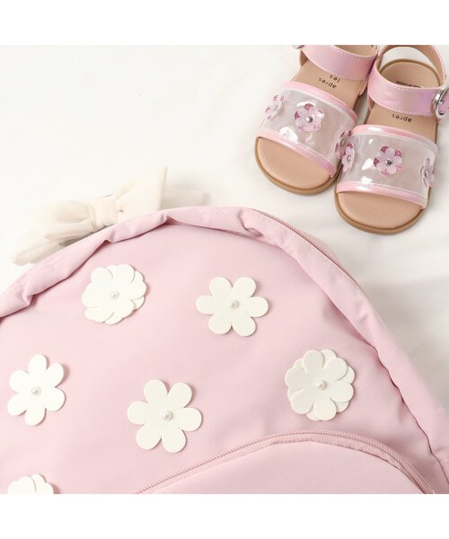 apres les cours（アプレレクール）の「お花モチーフクリアサンダル（サンダル・キッズ・ピンク/アイボリー・14/16/15 /19/18/17）」の11枚目の写真