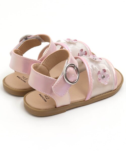 apres les cours（アプレレクール）の「お花モチーフクリアサンダル（サンダル・キッズ・ピンク/アイボリー・14/16/15 /19/18/17）」の13枚目の写真