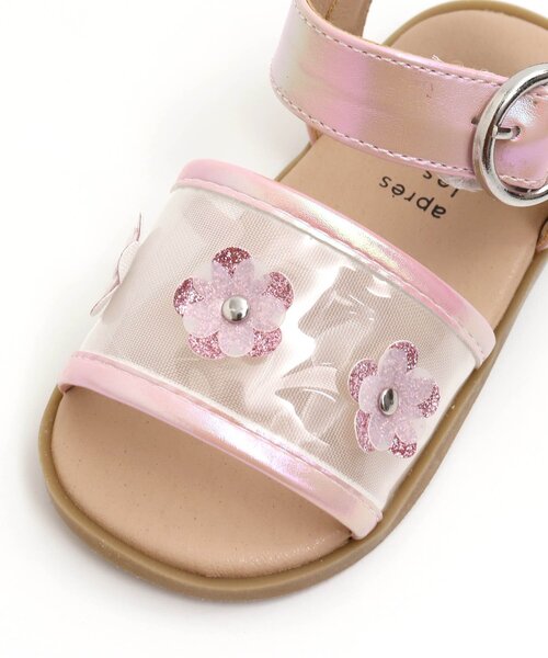 apres les cours（アプレレクール）の「お花モチーフクリアサンダル（サンダル・キッズ・ピンク/アイボリー・14/16/15 /19/18/17）」の16枚目の写真