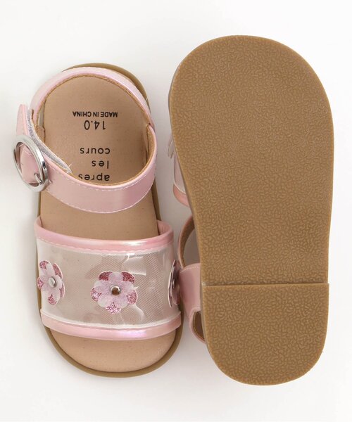 apres les cours（アプレレクール）の「お花モチーフクリアサンダル（サンダル・キッズ・ピンク/アイボリー・14/16/15 /19/18/17）」の18枚目の写真
