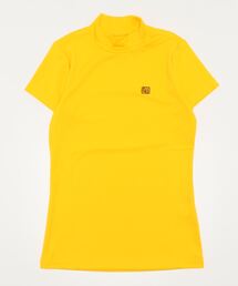 LOUDMOUTH/ラウドマウス ゴルフウェア ワンポイントロゴ刺繍 無地 吸汗速乾 UVカット モックネック 半袖シャツ