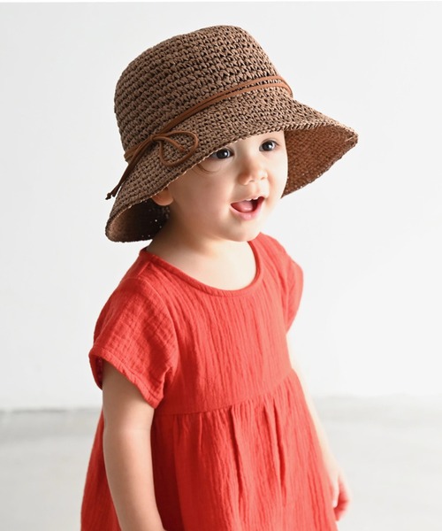 PUPPAPUPO（プッパプーポ）の「ペーパーハット（ハット・キッズ・ナチュラル/ブラウン・54/50/52/48/FREE/56）」の2枚目の写真