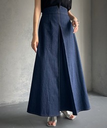 &g'aime | 【&g’aime】デニムAラインスカート(デニムスカート)