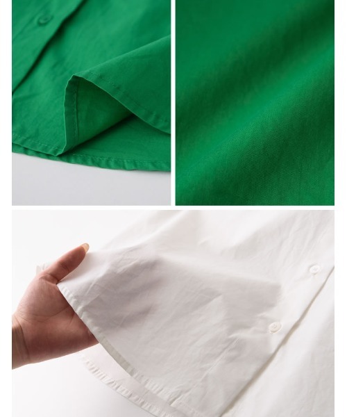 Re:EDIT(リエディ)の「ブロードビックポケットノースリーブシャツ(シャツ/ブラウス・レディース・ブラック/オフホワイト/オレンジ/グリーン・FREE)」の17枚目の写真