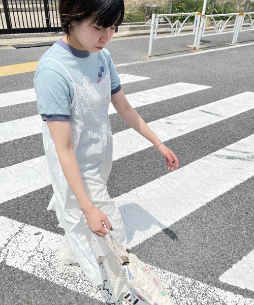 DuKKah（デュカ）の「Dukkah/コットンレースキャミワンピース（ワンピース・レディース・ホワイト・X-SMALL）」の3枚目の写真