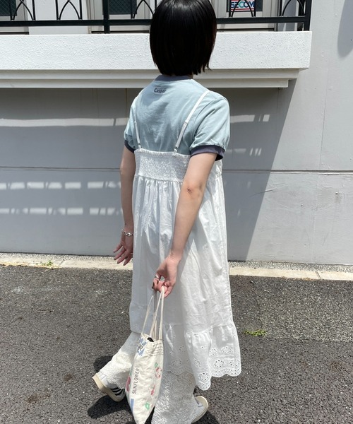 DuKKah（デュカ）の「Dukkah/コットンレースキャミワンピース（ワンピース・レディース・ホワイト・X-SMALL）」の8枚目の写真