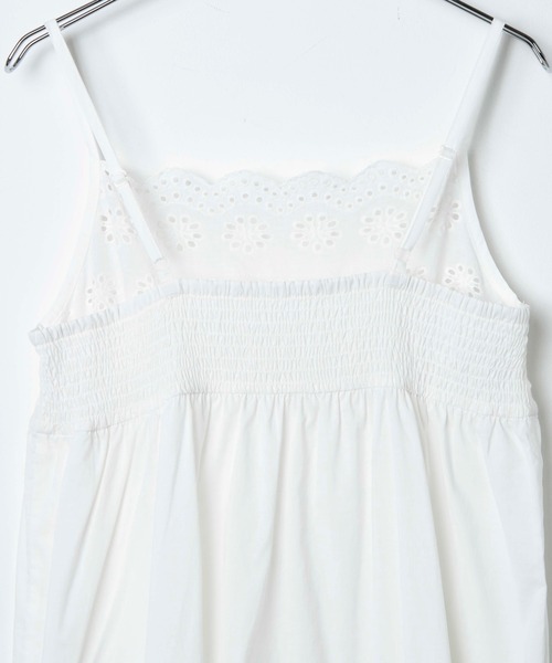 DuKKah（デュカ）の「Dukkah/コットンレースキャミワンピース（ワンピース・レディース・ホワイト・X-SMALL）」の9枚目の写真