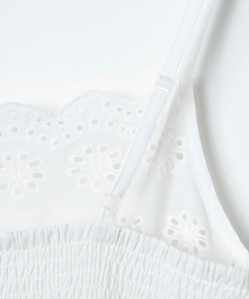 DuKKah（デュカ）の「Dukkah/コットンレースキャミワンピース（ワンピース・レディース・ホワイト・X-SMALL）」の7枚目の写真