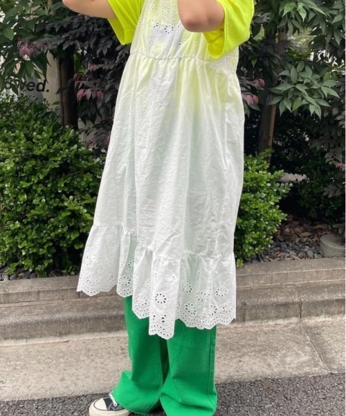 DuKKah（デュカ）の「Dukkah/コットンレースキャミワンピース（ワンピース・レディース・ホワイト・X-SMALL）」の17枚目の写真