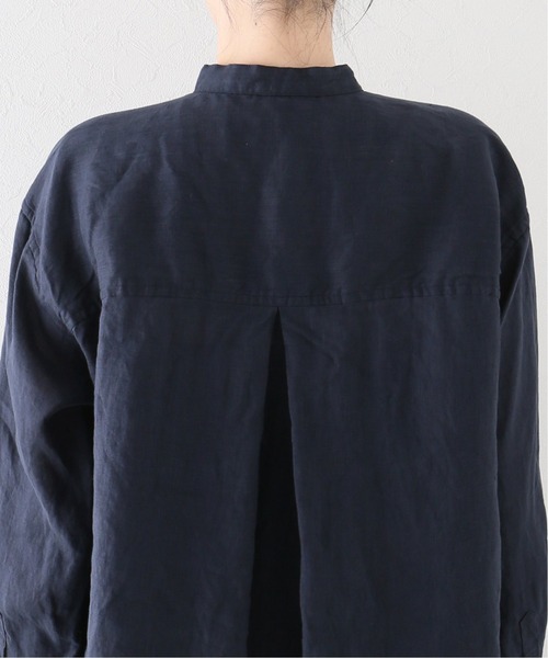 LUXE ジャーナルスタンダード 60リネン スタンドカラーシャツ JOURNAL STANDARD LUXE（ジャーナルスタンダード ラックス）の