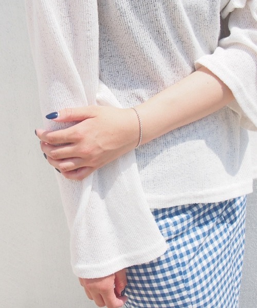 mille blanc(ミルブラン)の「【日本製】シンプルチェーンブレスレット(ブレスレット・レディース・シルバー/ゴールド/ゴールド系その他/シルバー系その他2/シルバー系その他3/シルバー系その他4/ゴールド系その他2/ゴールド系その他3/シルバー系その他・FREE)」の4枚目の写真