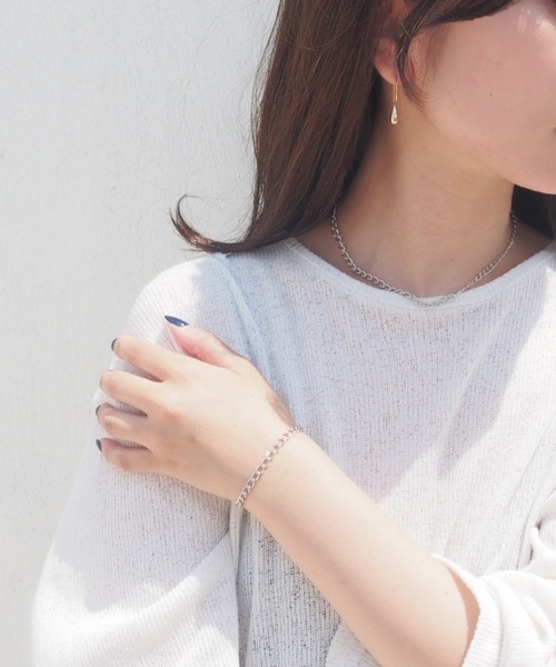 mille blanc(ミルブラン)の「【日本製】シンプルチェーンブレスレット(ブレスレット・レディース・シルバー/ゴールド/ゴールド系その他/シルバー系その他2/シルバー系その他3/シルバー系その他4/ゴールド系その他2/ゴールド系その他3/シルバー系その他・FREE)」の13枚目の写真