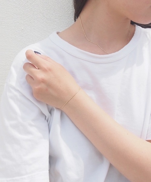 mille blanc(ミルブラン)の「【日本製】シンプルチェーンブレスレット(ブレスレット・レディース・シルバー/ゴールド/ゴールド系その他/シルバー系その他2/シルバー系その他3/シルバー系その他4/ゴールド系その他2/ゴールド系その他3/シルバー系その他・FREE)」の17枚目の写真
