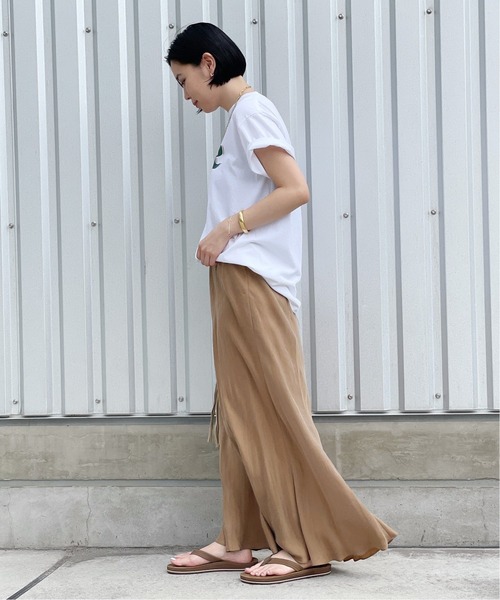 AP STUDIO（エーピーストゥディオ）の「《追加》New フィブリルキュプラ スカート（スカート・レディース・ブラック/カーキ/キャメル/オレンジ・38/36）」の11枚目の写真